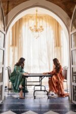 KLOSIA Women Embroidery Solid Anarkali Kurta and Pant Set with Dupatta - Image 4