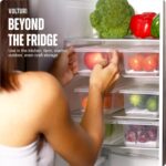 VOLTURI Fridge Storage Containers (Pack of 6), Fridge Organiser Storage Boxes with Removable Drain Plate, Lids, Stackable Organizer, Fridge Storage Box Keep Fruits, Vegetables Fresher, 1500 ML - Image 3