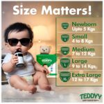 TEDDYY Baby Easy Pant Diapers Medium 74 Count (Pack of 1), 7-12 kgs, 10 hrs Leak Protection, Anti - Bacterial - Image 3