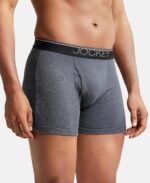 Jockey 8009 Men's Super Combed Cotton Rib Solid Boxer Brief with Ultrasoft Waistband (Pack of 3) - Image 4