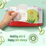 LuvLap Moisturising Wipes with Aloe Vera Lid (72 Wipes/Pack, Pack of 3) - Image 4