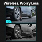 Portronics Vayu 3.0 tyre Inflator with 150 PSI Pressure, 4000 mAh Battery, Digital Display, Pressure Detection, Air Pump Compressor for Cars, Bikes, Bicycles & Balls(Black) - Image 3