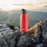 MILTON Climb 1100 Stainless Steel Sipper Water Bottle 1150 ml, Single Walled, ISI Certified I Leak Proof Lid, Rust Proof I For School, Office, Gym I Red - Image 3