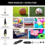 Bergmann Typhoon Digital Heavy-Duty Metal Tyre Inflator with Auto Cut-Off & LED Light (BCT-150D), 35 Liters_Per_Minute, Wine Red - Image 5