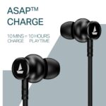 Boat 2025 Launch Rockerz 113, 40H Battery, Dual Pair, Fast Charge, ENx Tech, Stream Ad Free Music via App Support, Magnetic Buds, Bluetooth Neckband, Wireless with Mic in Ear Earphones (Active Black) - Image 3