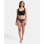 Jockey 1410 Women's Medium Coverage Super Combed Cotton Mid Waist Bikini with Concealed Waistband (Pack of 3_Colors & Prints May Vary) - Image 3