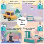 CamPure Camphor Insta Pouch (Original) Pack Of 3-100% Organic | Air Freshener For Car, Wardrobe, Office Cabin's, Drawers, Travel Bag & Bathroom, cone - Image 3