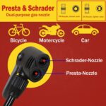 Lyrovo 160 PSI Double Cylinder Portable Foot Pump Air Tyre Inflator for car Bike and Cycle, Red - Image 4