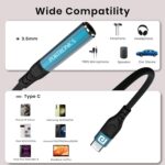 Portronics iKonnect C Pro Type C to 3.5 mm Audio Jack Connector with DAC Headphone Converter Adapter Compatible with iPhone 15 Pro Max/15 Pro/15 Plus, Galaxy S23/S22/S21/S208 & Other Type C Phones - Image 4