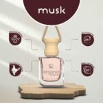 Airganic Swing Prime Car Perfume Hanging Pod | Musk, Camphor & Cool Aqua Water| Pack 3 | Car Air Freshener |Natural Essential Fragrance Oils in Glass Bottle with Wooden Diffuser Lid |Last Upto 60 Days - Image 3