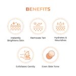 NICONI Tan Vanish Gluta-Kojic Skin Polish | Instant Tan Removal & Glow | Infused with Kojic Acid & Glutathione | Ideal for All Skin Types | Lightens Suntan | 180g - Image 4