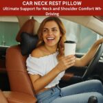 AdroitZ Pack of 2 Car Neck Rest Pillows – Ergonomic Headrest Cushions |Firm Neck & Head Support Comfortable Long Drives, Reduces Pain & Fatigue, Stylish Car Seat Accessories for All Cars, Upgrade 2026 - Image 4