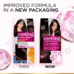 L'Oréal Paris Casting Crème Gloss Hair Color With Glycolic Gloss Complex | 5X Glossier Hair Color | Shade 300 - Darkest Brown | 60g + 40ml + 60g - Image 4