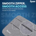 Dyazo Water Resistant Laptop Sleeve/Laptop case/laptop cover with Handle Compatible for 15 Inch to 15.6" Inches laptops & Notebooks - Grey - Image 4