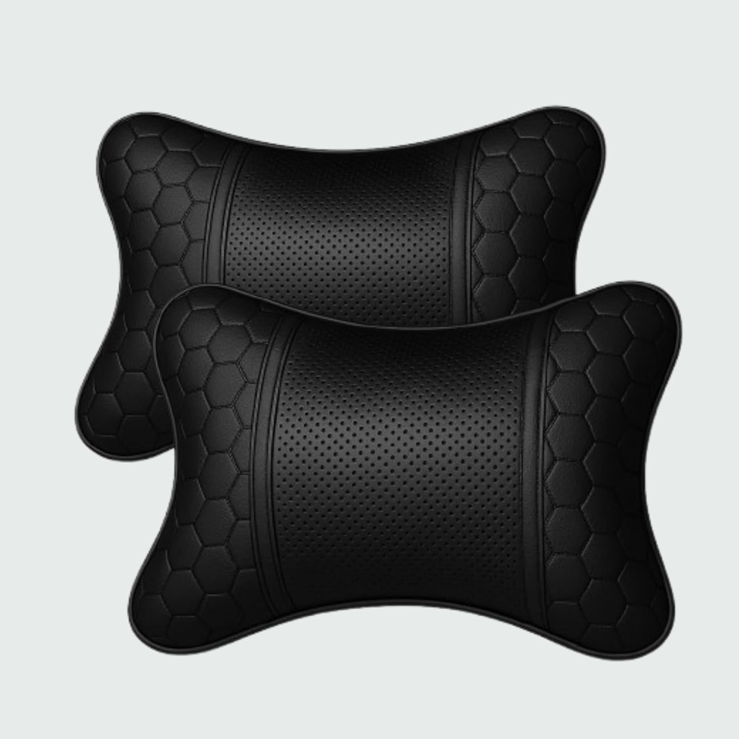 AdroitZ Pack of 2 Car Neck Rest Pillows – Ergonomic *