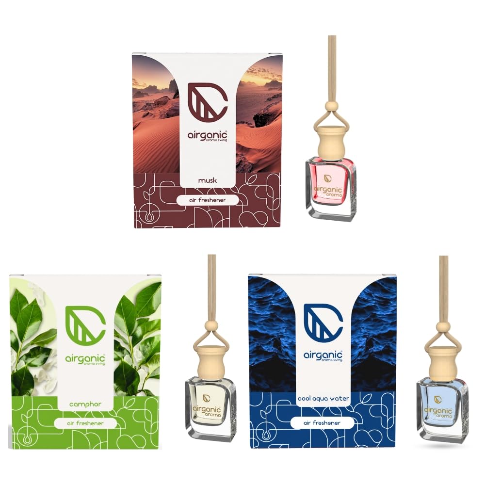 Airganic Swing Prime Car Perfume Hanging Pod | Musk, Camphor *