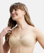 Jockey 1722 Women's Wirefree Non Padded Super Combed Cotton Elastane Stretch Medium Coverage Everyday Bra with Concealed Shaper Panel and Adjustable Straps - Image 2