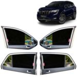 KINGSWAY Accessories Car Sun Shade Z-Black Non Magnetic Fix Type Curtains Only Compatible with Mahindra XUV 700 Year 2021 Onwards All Model, Only Half Cut in Front Window, Car Curtains, Pack of 6 Pcs - Image 2